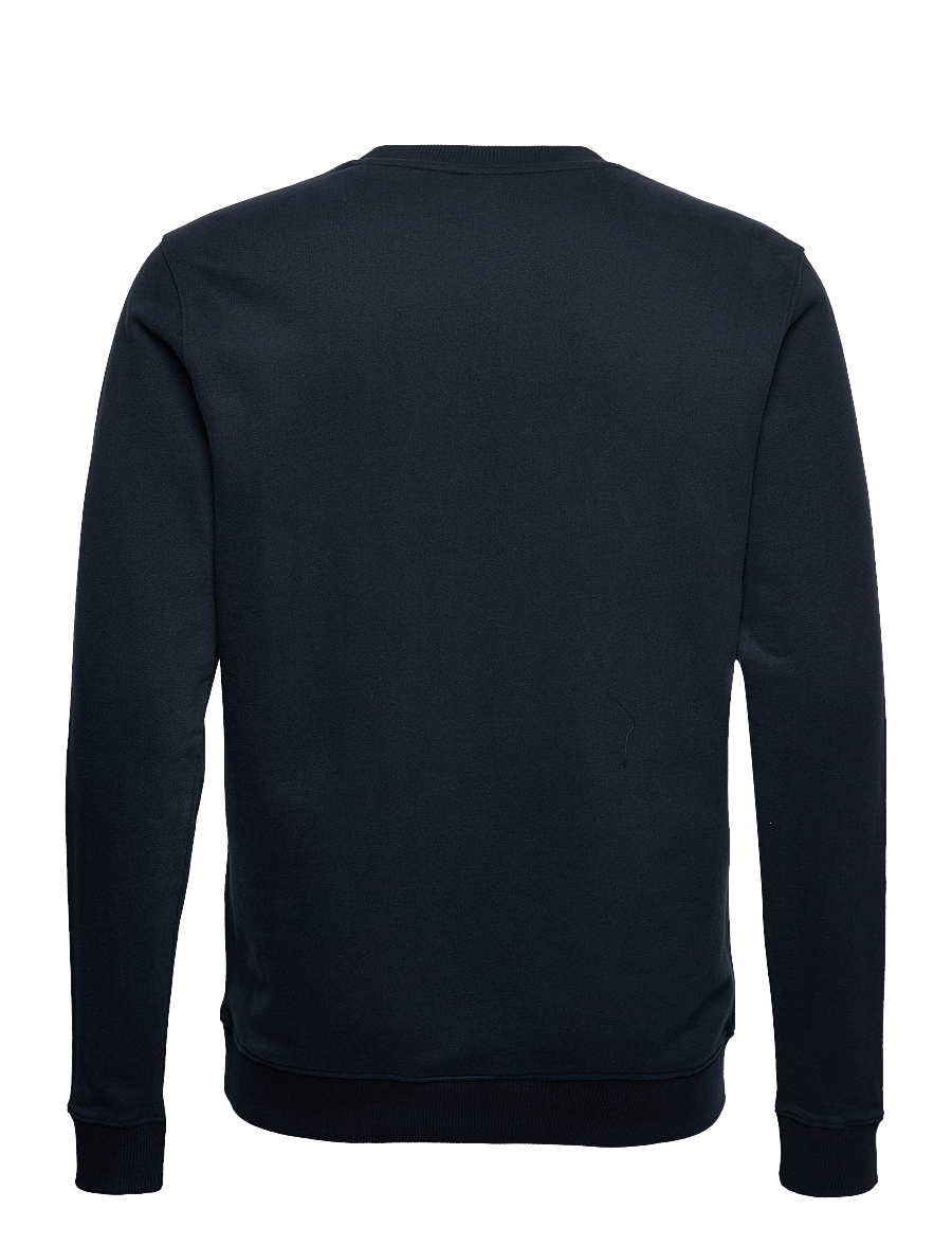 Knowledge Cotton Apparel - Small owl chest print sweat. - GOTS/Vegan - sweatshirts - total eclipse - 1