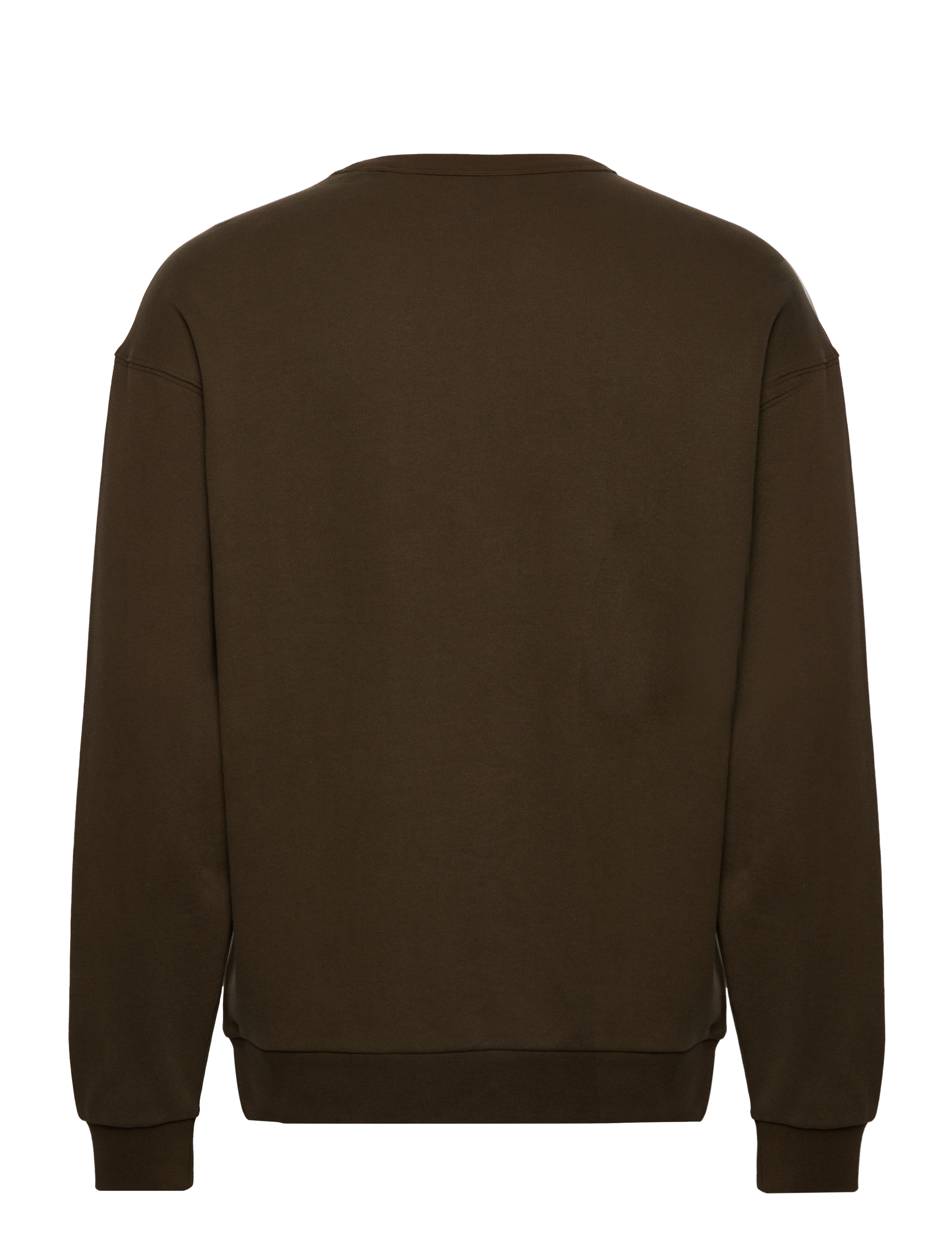 Knowledge Cotton Apparel - Loose fit sweat with owl print - GO - dark olive - 1