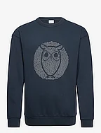 Loose fit sweat with owl print - GO - TOTAL ECLIPSE