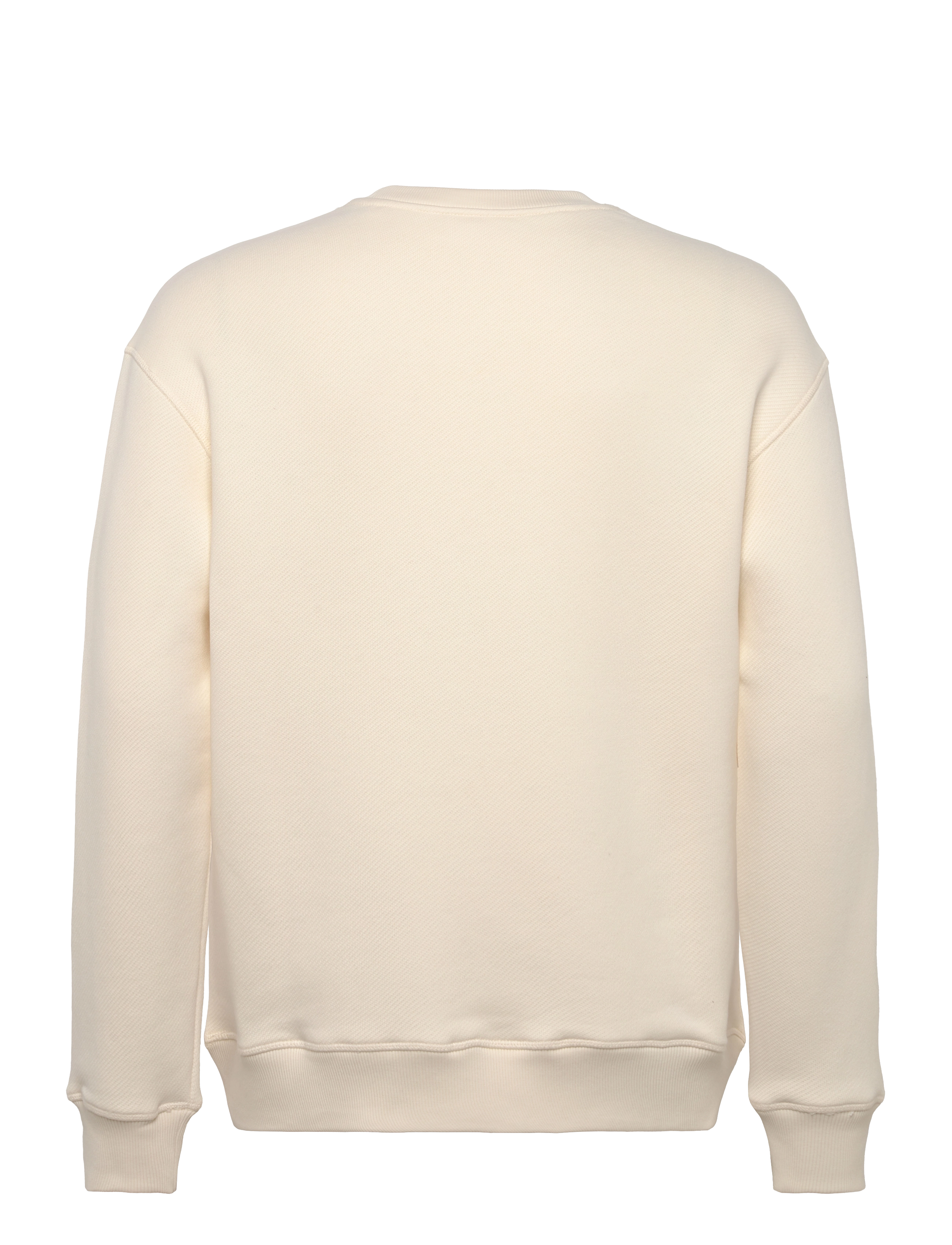Knowledge Cotton Apparel - Loose heavy crew neck - buttercream - 1