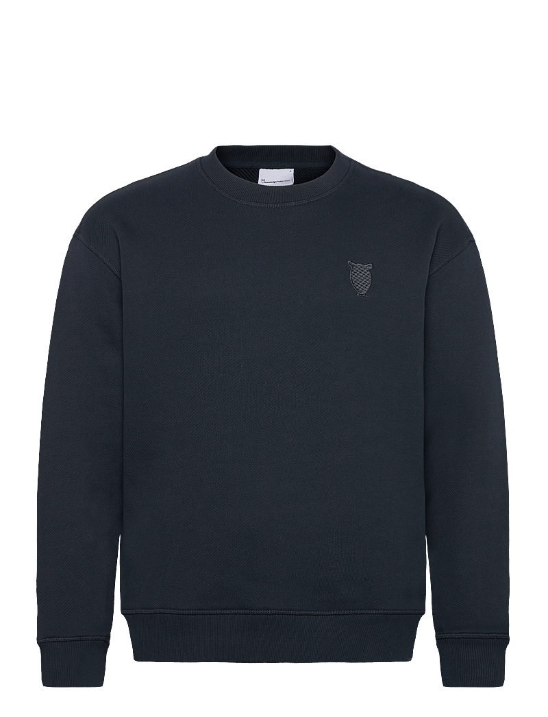 Knowledge Cotton Apparel - Loose heavy crew neck - nach anlass kaufen - total eclipse - 0