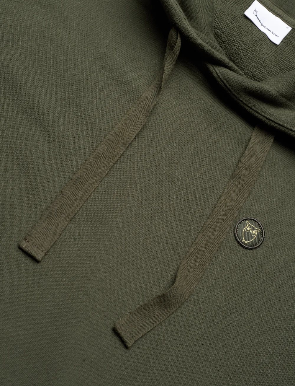 Knowledge Cotton Apparel - ARVID basic hood badge sweat - GOTS - kapuutsiga dressipluusid - forrest night - 5