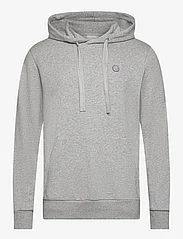 Knowledge Cotton Apparel - ARVID basic hood badge sweat - GOTS - hoodies - grey melange - 1