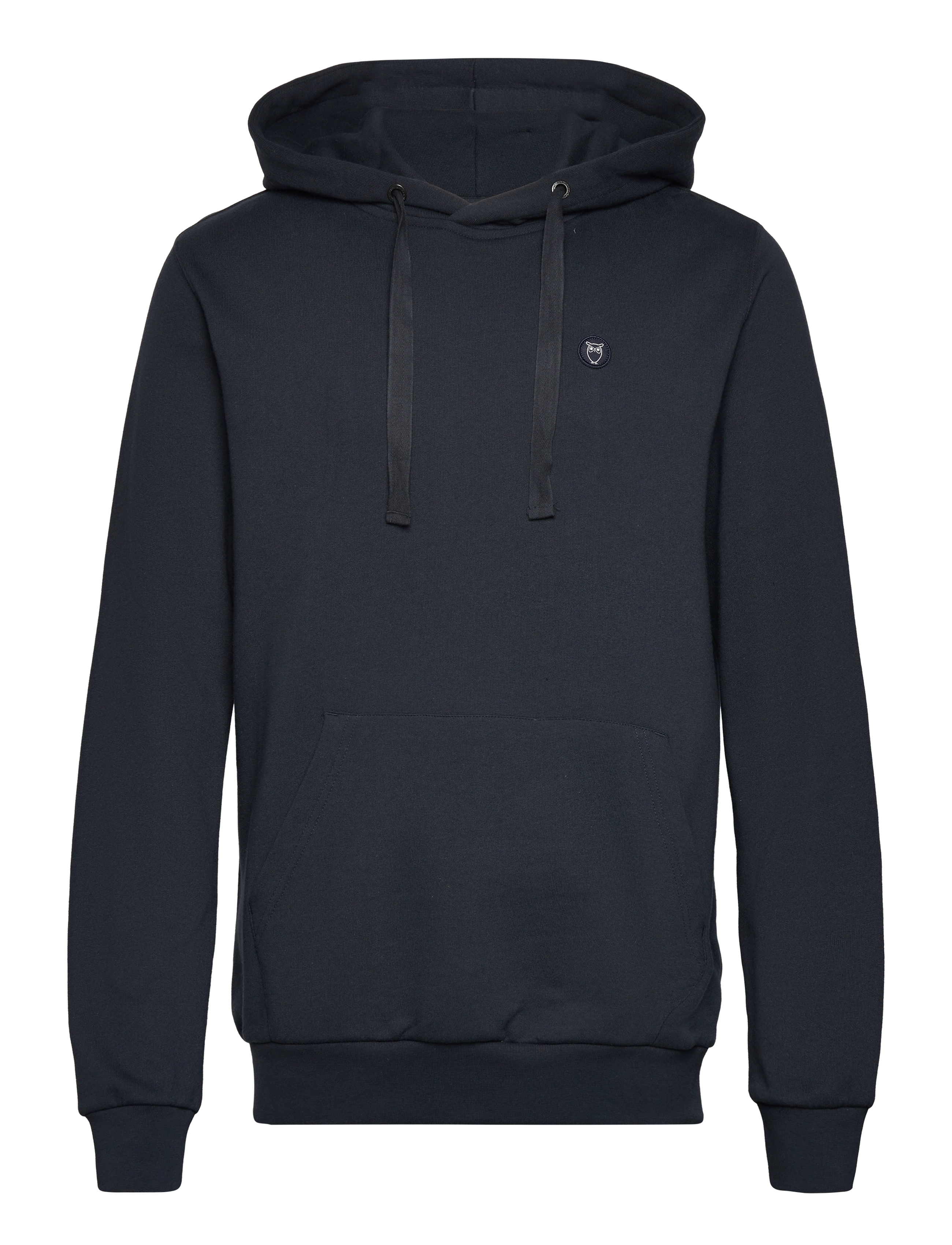 KNOWLEDGE Baumwolle APPAREL Arvid Basic Hood Badge Sweat - Gots Navy - XXL - Herren
