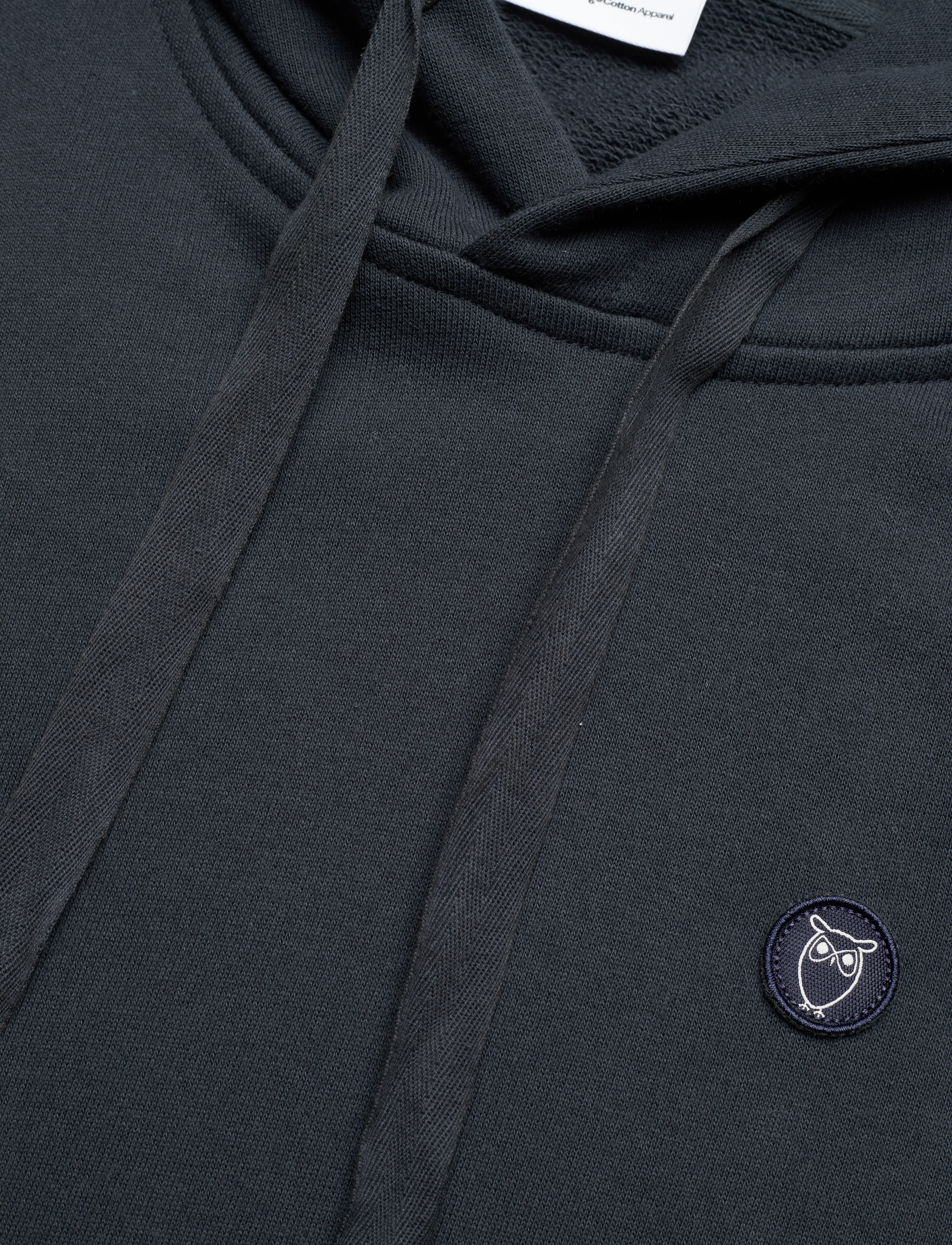 Knowledge Cotton Apparel - ARVID basic hood badge sweat - GOTS - hoodies - total eclipse - 5