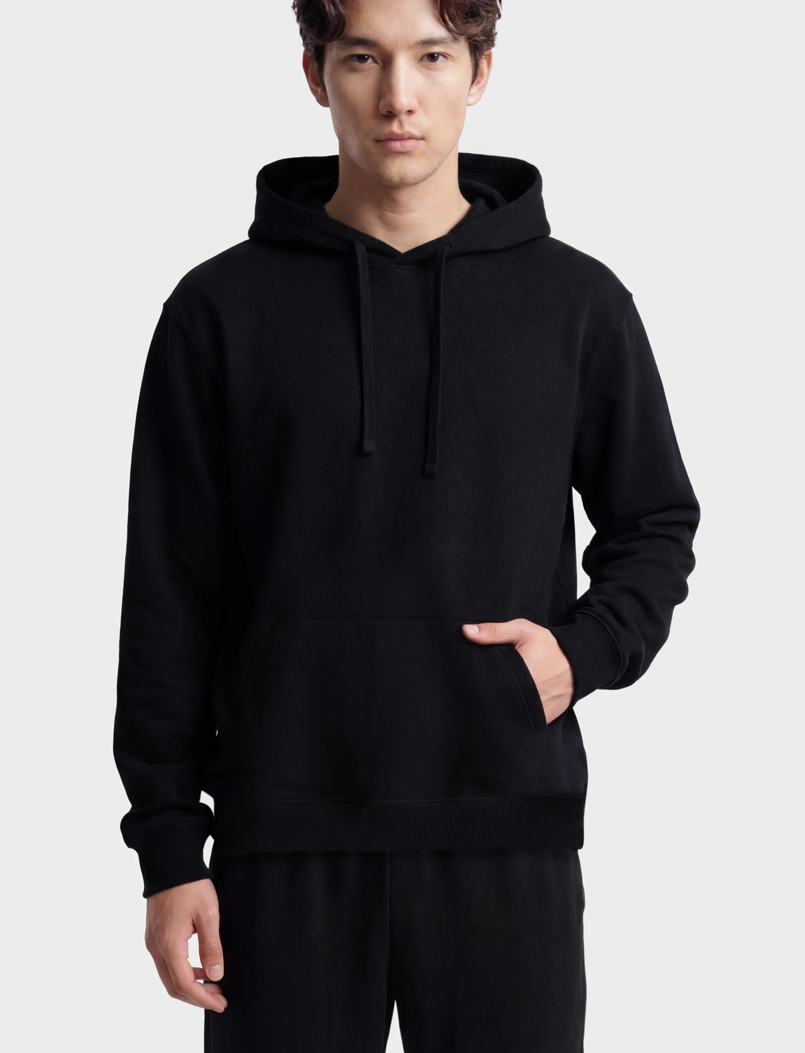 Knowledge Cotton Apparel Relaxed hoodie - Kapuutsiga pusad - BLACK JET / black