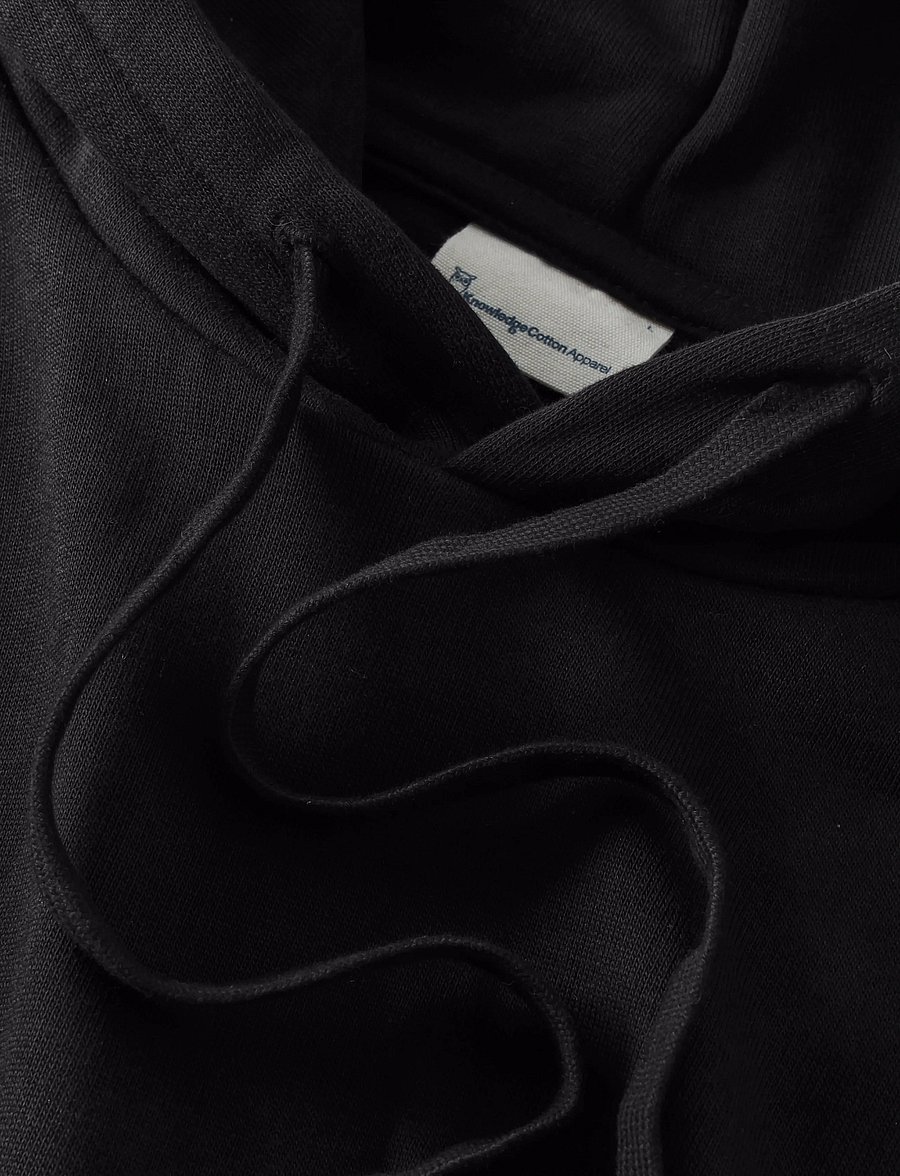 Knowledge Cotton Apparel - Relaxed hoodie - kapuutsiga pusad - black jet - 3