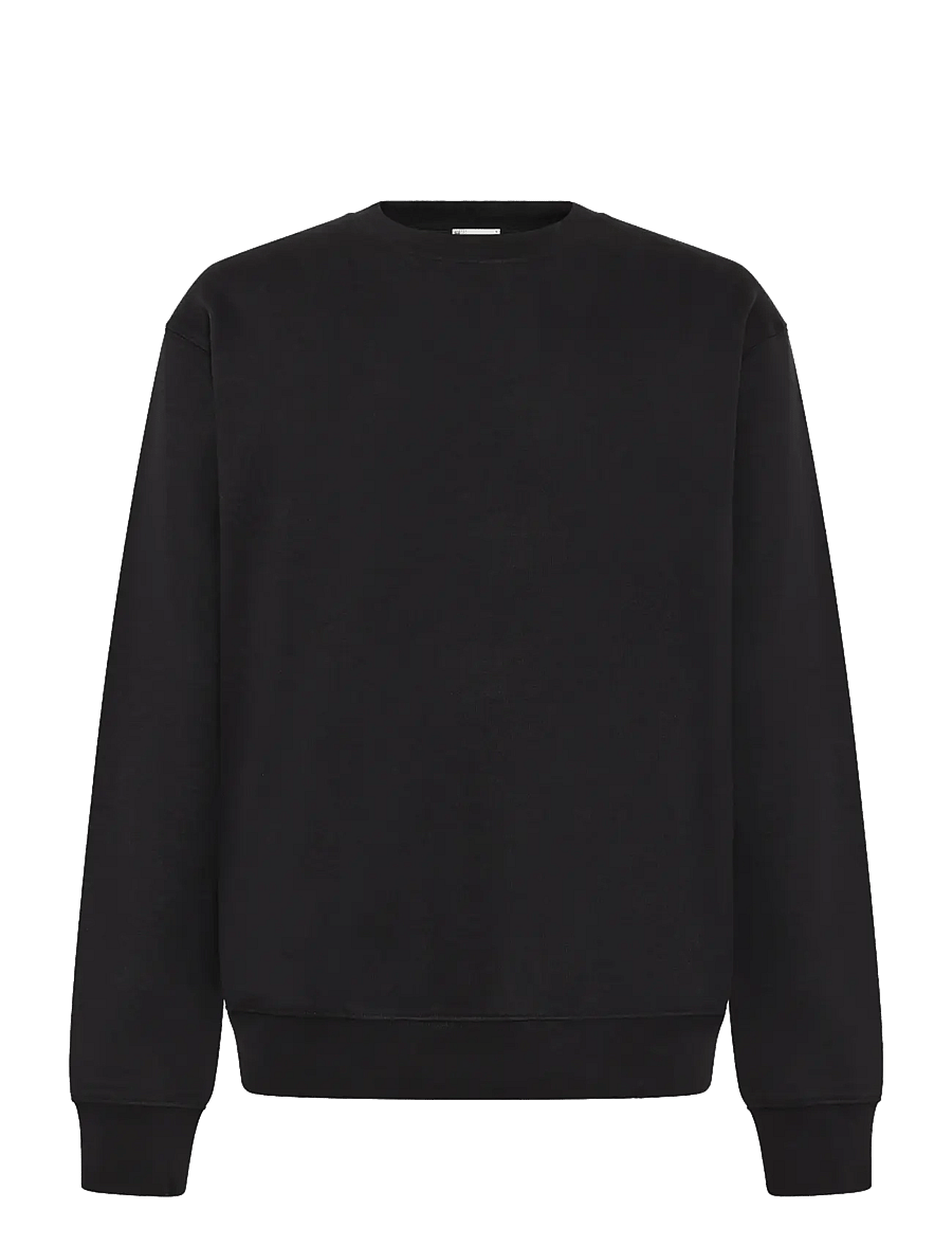 Knowledge Cotton Apparel - Relaxed crew neck - sweatshirts - black jet - 0