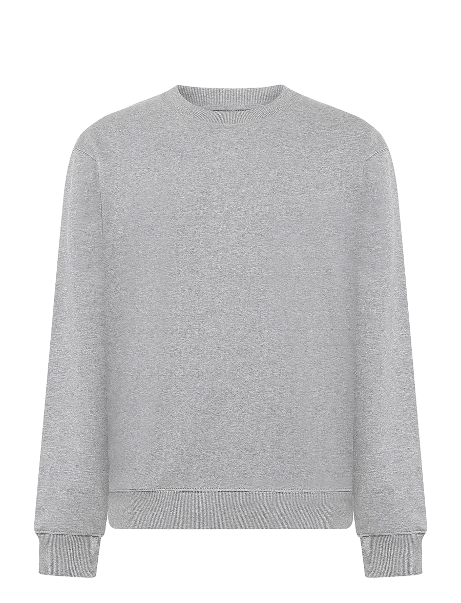 Knowledge Cotton Apparel - Relaxed crew neck - sweatshirts - grey melange - 0