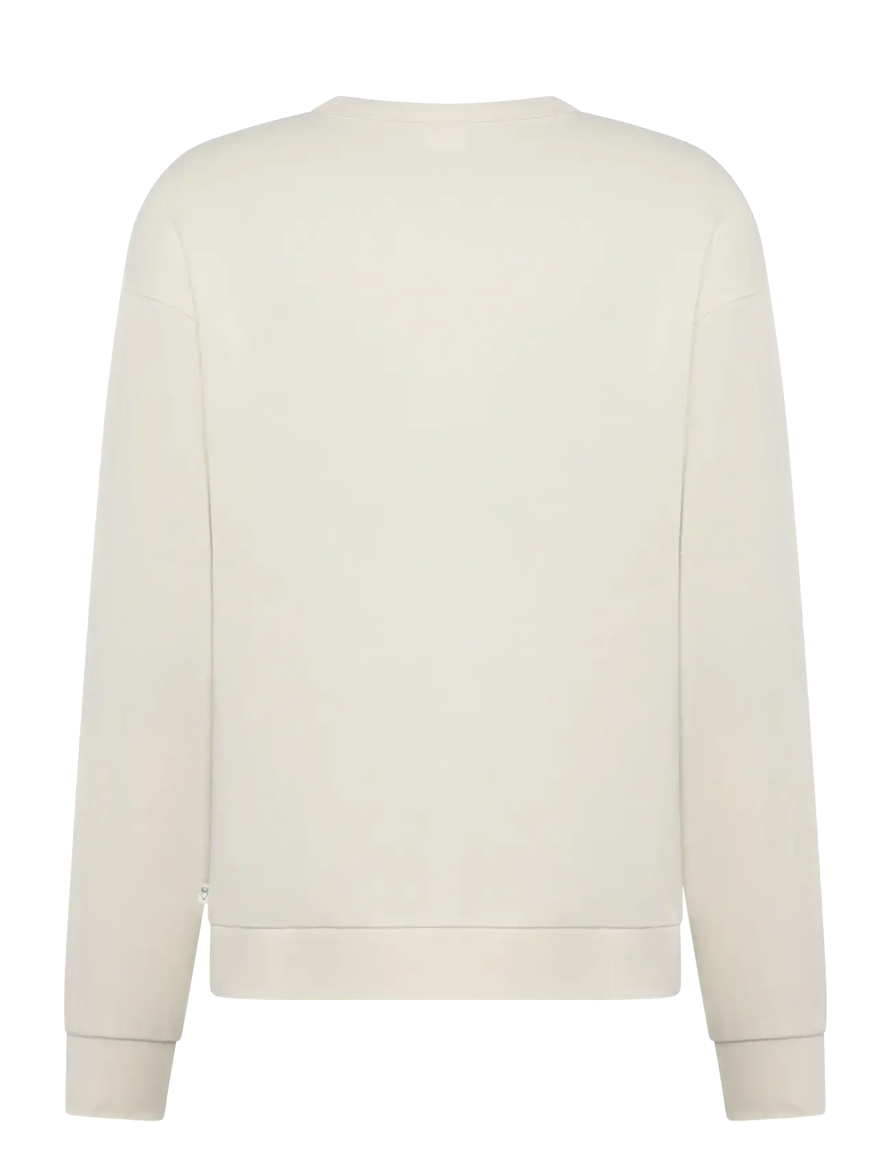 Knowledge Cotton Apparel - Relaxed printed crew neck - sweatshirts & hoodies - egret - 2