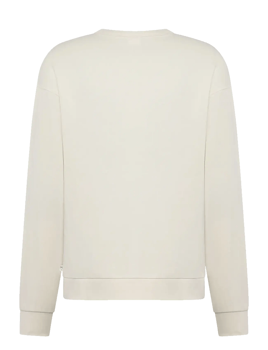 Knowledge Cotton Apparel - Relaxed printed crew neck - nach anlass kaufen - egret - 2