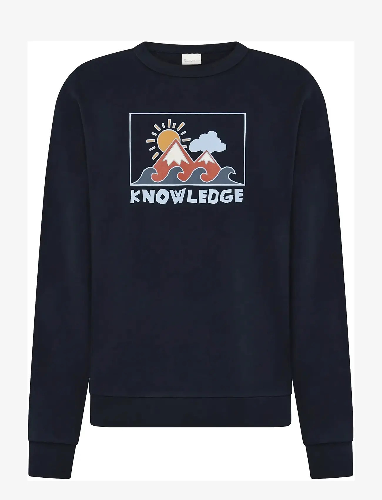 Knowledge Cotton Apparel - Relaxed printed crew neck - nach anlass kaufen - night sky - 0