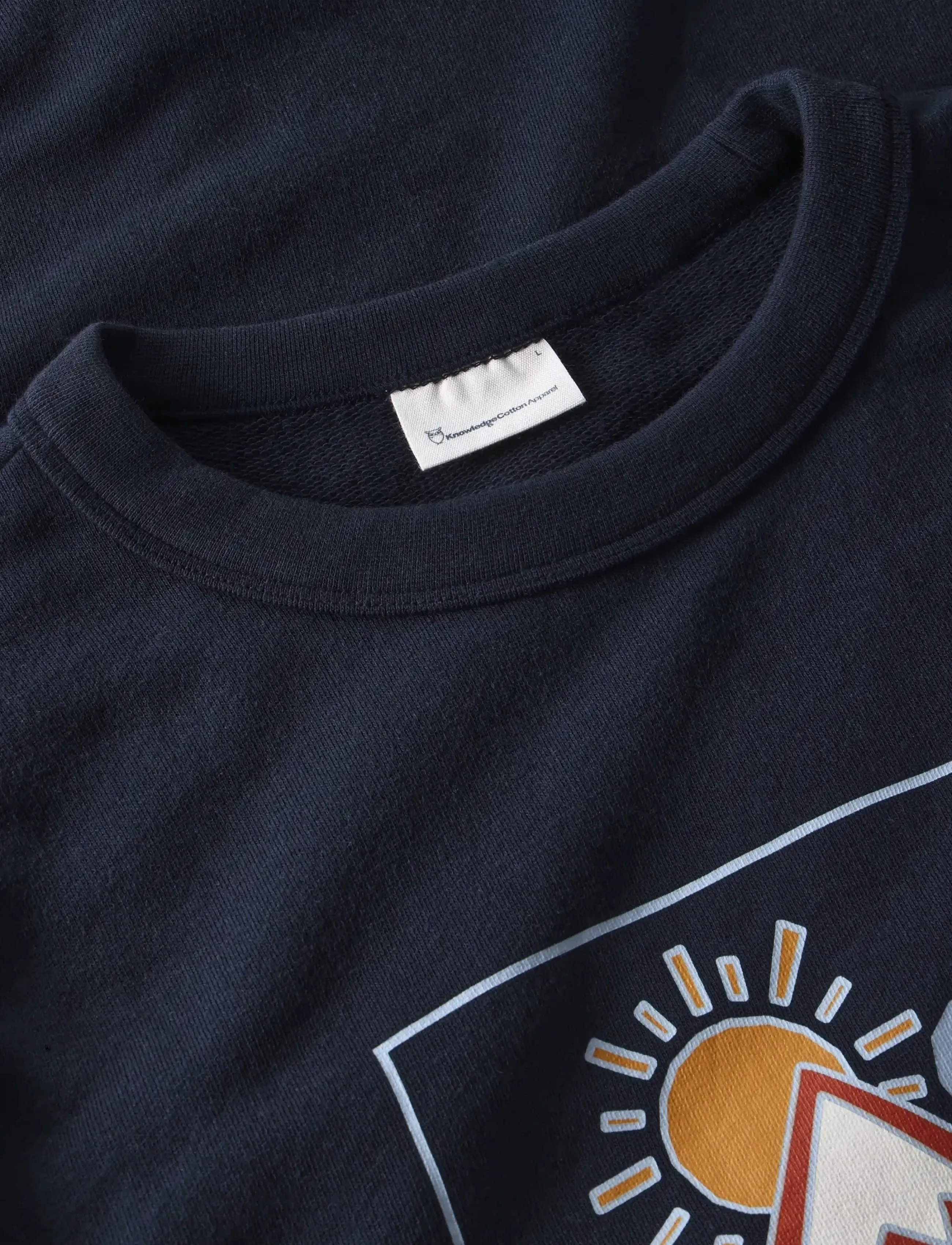 Knowledge Cotton Apparel - Relaxed printed crew neck - osta olukorra järgi - night sky - 2