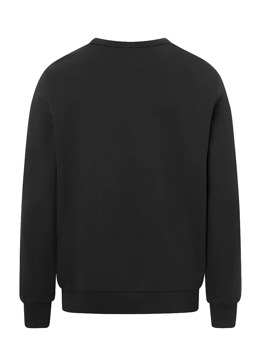 Knowledge Cotton Apparel - Basic badge sweat - GOTS/Vegan - sweatshirts - black jet - 2