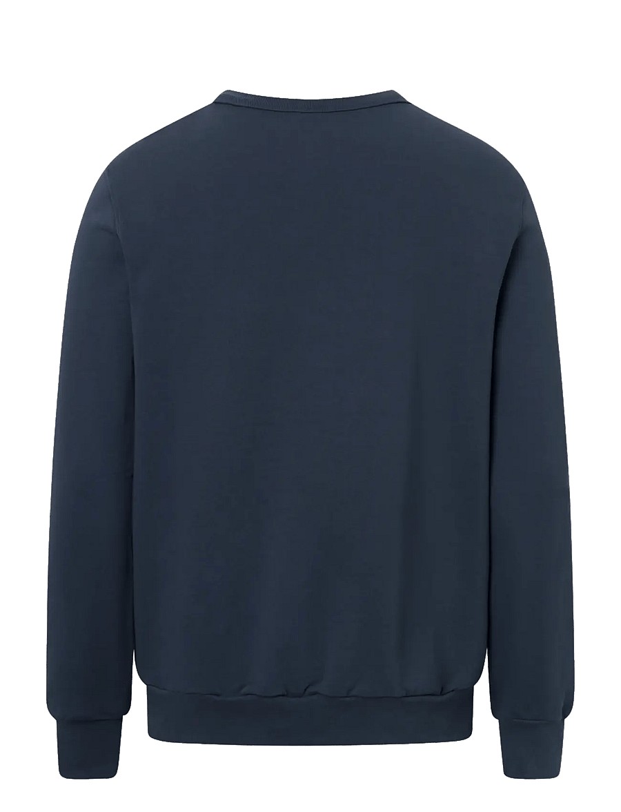 Knowledge Cotton Apparel - Basic badge sweat - GOTS/Vegan - sweatshirts - total eclipse - 2