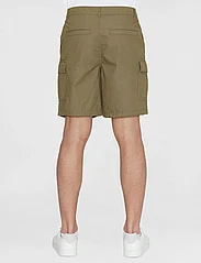 Knowledge Cotton Apparel - FIG loose cargo poplin shorts - GOT - cargo shorts - burned olive - 0