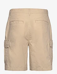 Knowledge Cotton Apparel - FIG loose cargo poplin shorts - GOT - cargo shorts - light feather gray - 1