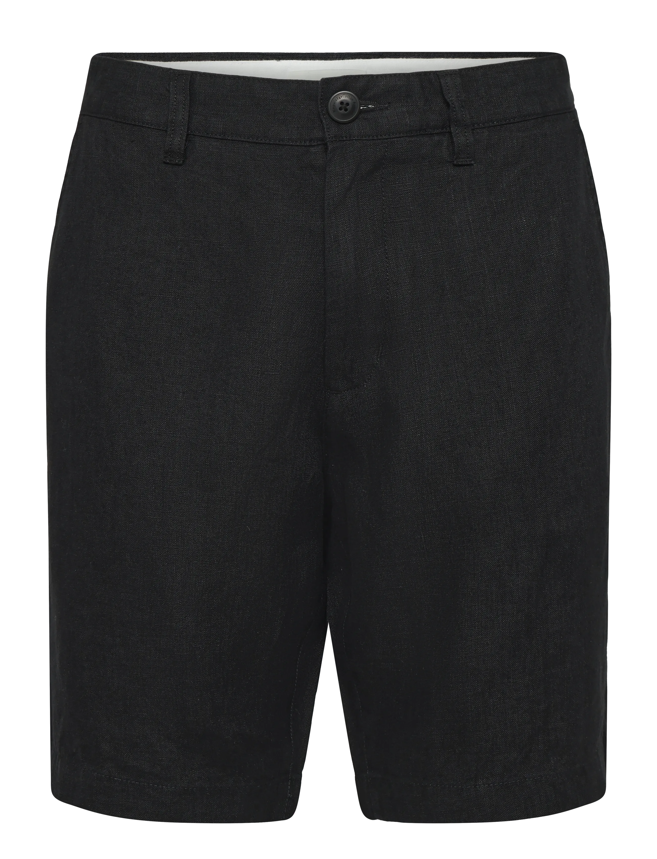 KNOWLEDGE Baumwolle APPAREL Chuck Regular Linen Shorts Schwarz - 30 - Herren