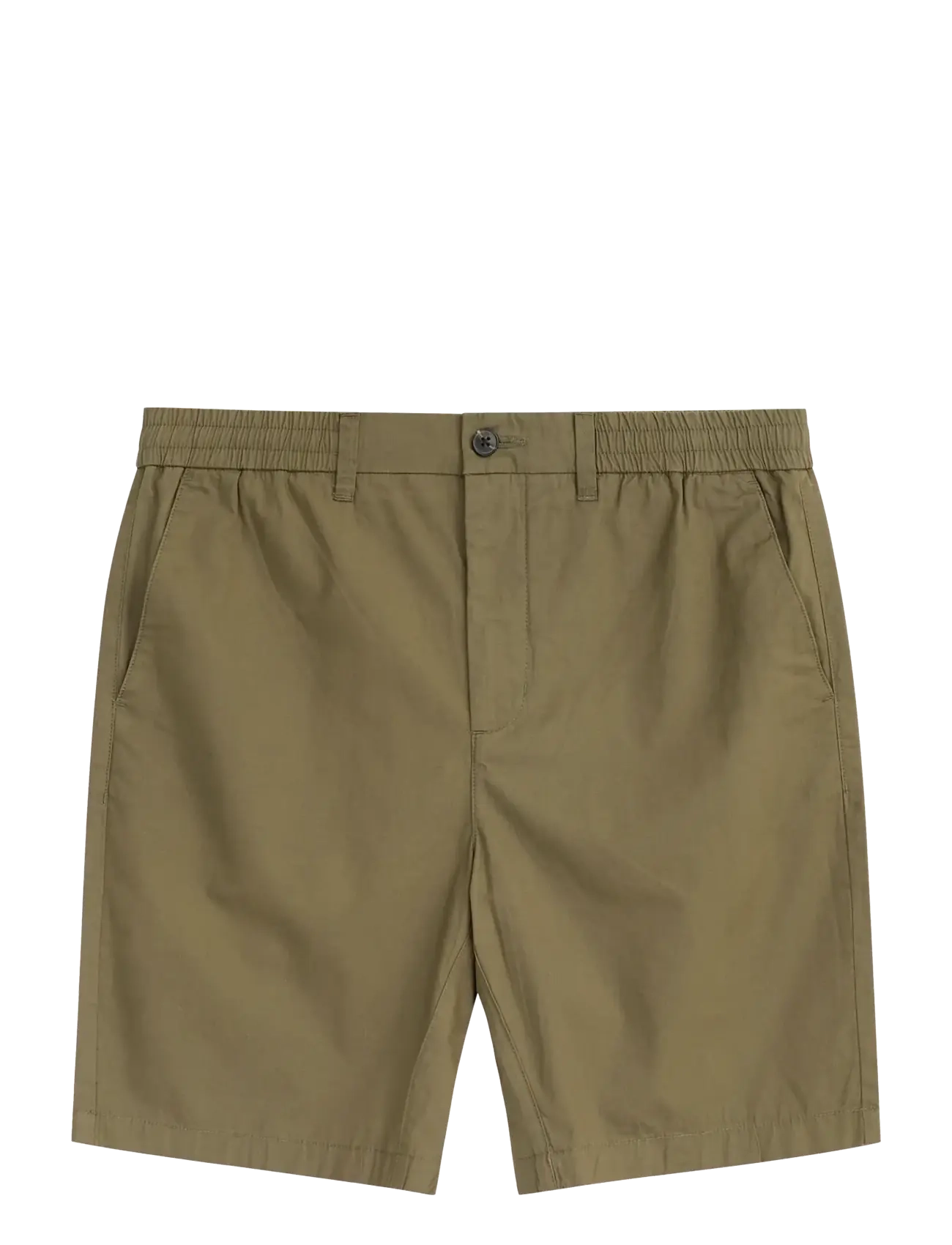 Knowledge Cotton Apparel Fig comfort poplin shorts - Knowledge Cotton Apparel - BURNED OLIVE / khaki/green