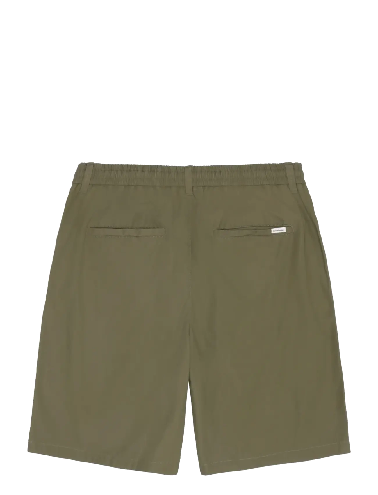 Knowledge Cotton Apparel - Fig comfort poplin shorts - casual shorts - burned olive - 2