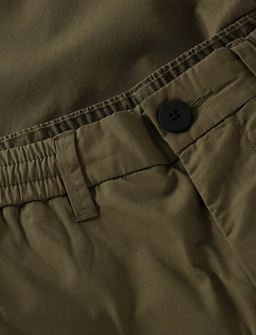 Knowledge Cotton Apparel - Fig comfort poplin shorts - casual shorts - burned olive - 3