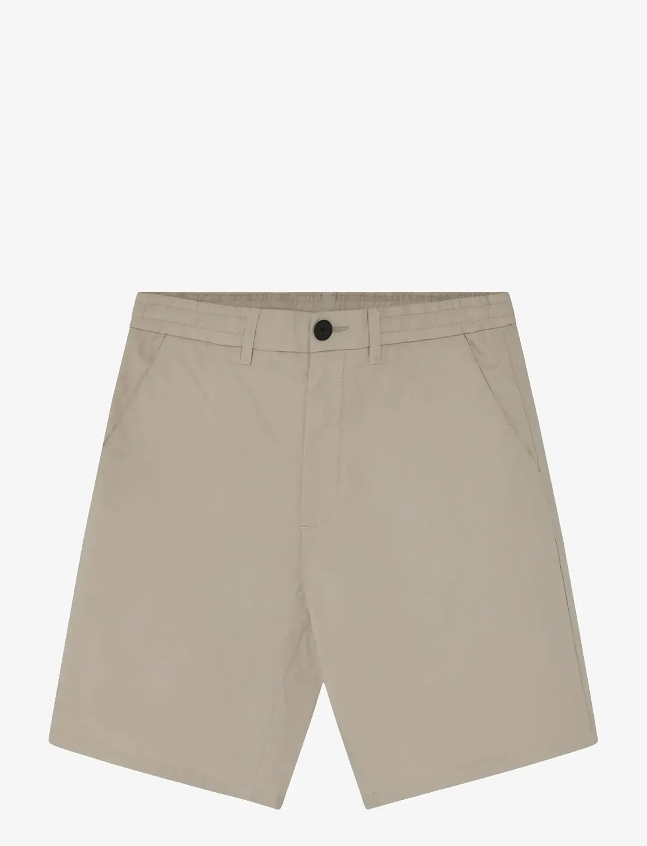 Knowledge Cotton Apparel - Fig comfort poplin shorts - casual shorts - light feather gray - 1