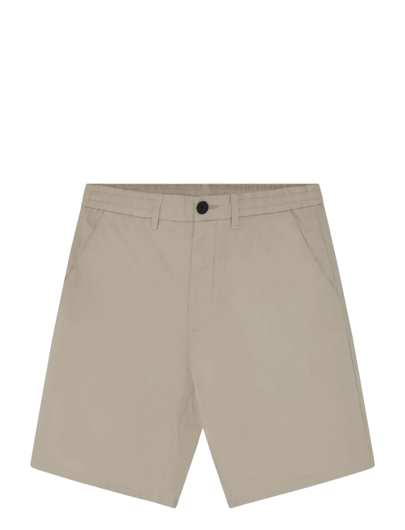 Knowledge Cotton Apparel Fig comfort poplin shorts - Lühikesed vabaajapüksid - LIGHT FEATHER GRAY / beige