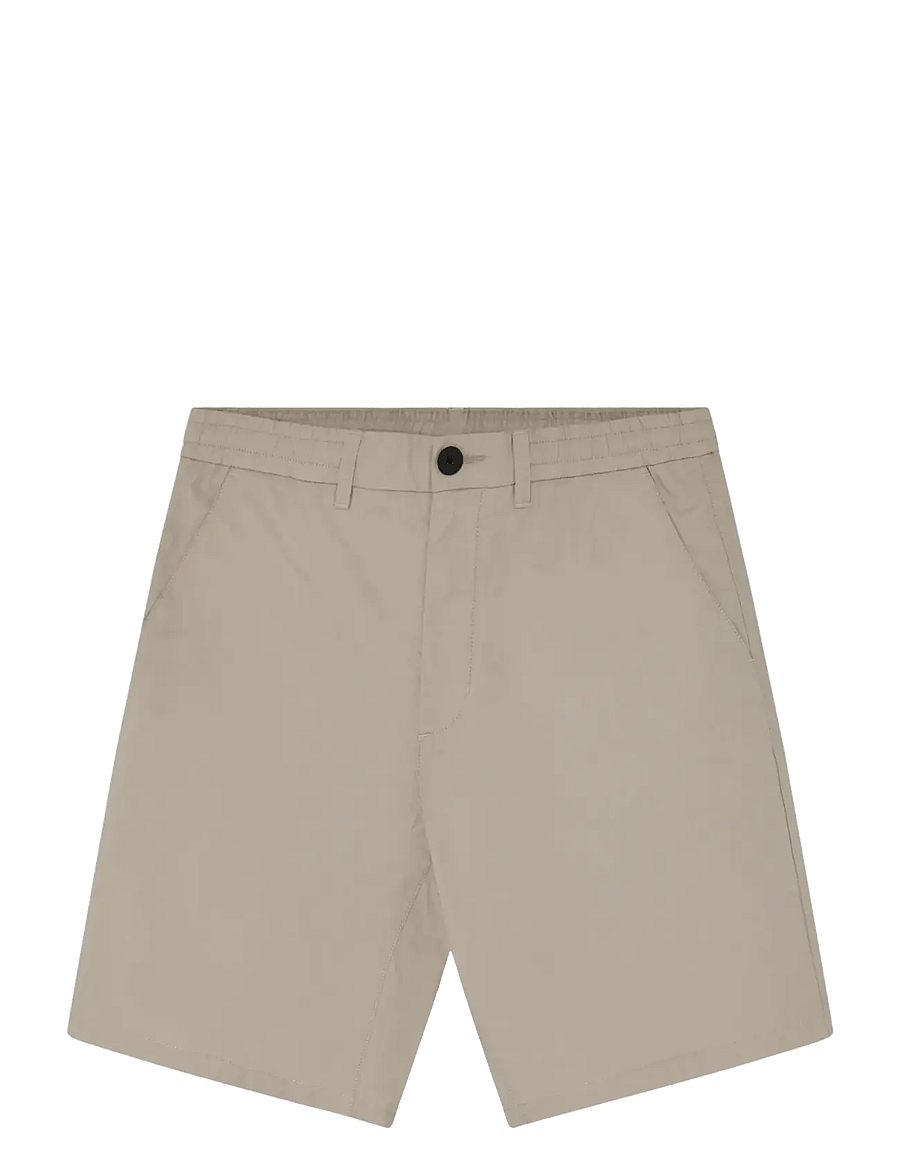 Knowledge Cotton Apparel - Fig comfort poplin shorts - casual shorts - light feather gray - 1