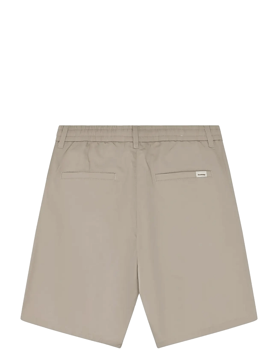 Knowledge Cotton Apparel - Fig comfort poplin shorts - casual shorts - light feather gray - 2
