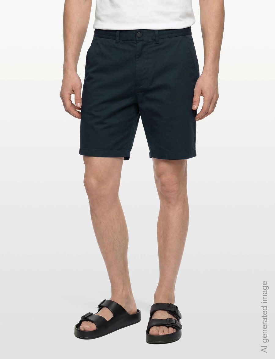 Knowledge Cotton Apparel - Fig comfort poplin shorts - freizeitshorts - total eclipse - 3