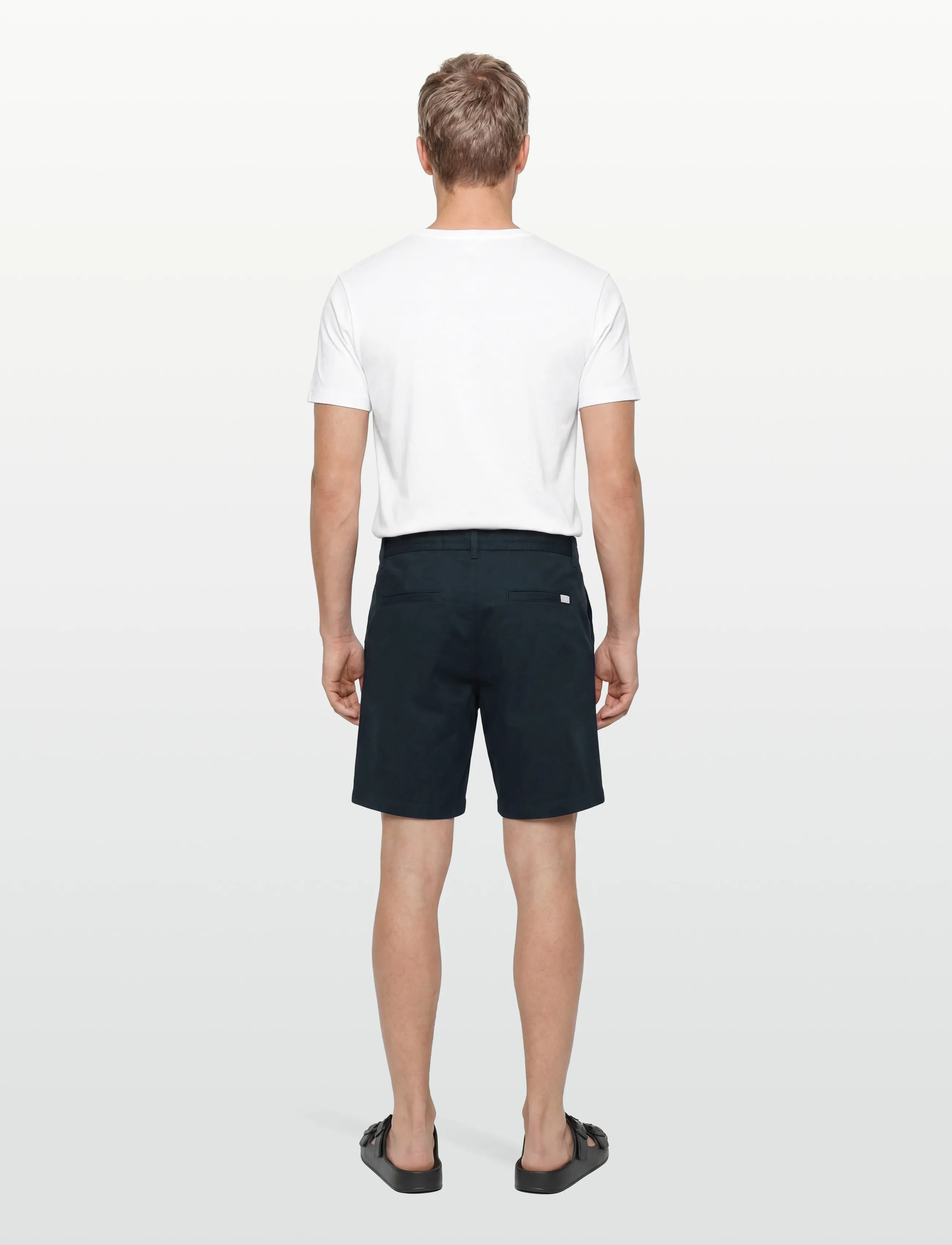 Knowledge Cotton Apparel - Fig comfort poplin shorts - casual shorts - total eclipse - 4