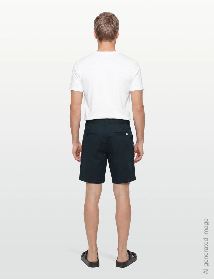Knowledge Cotton Apparel - Fig comfort poplin shorts - freizeitshorts - total eclipse - 4