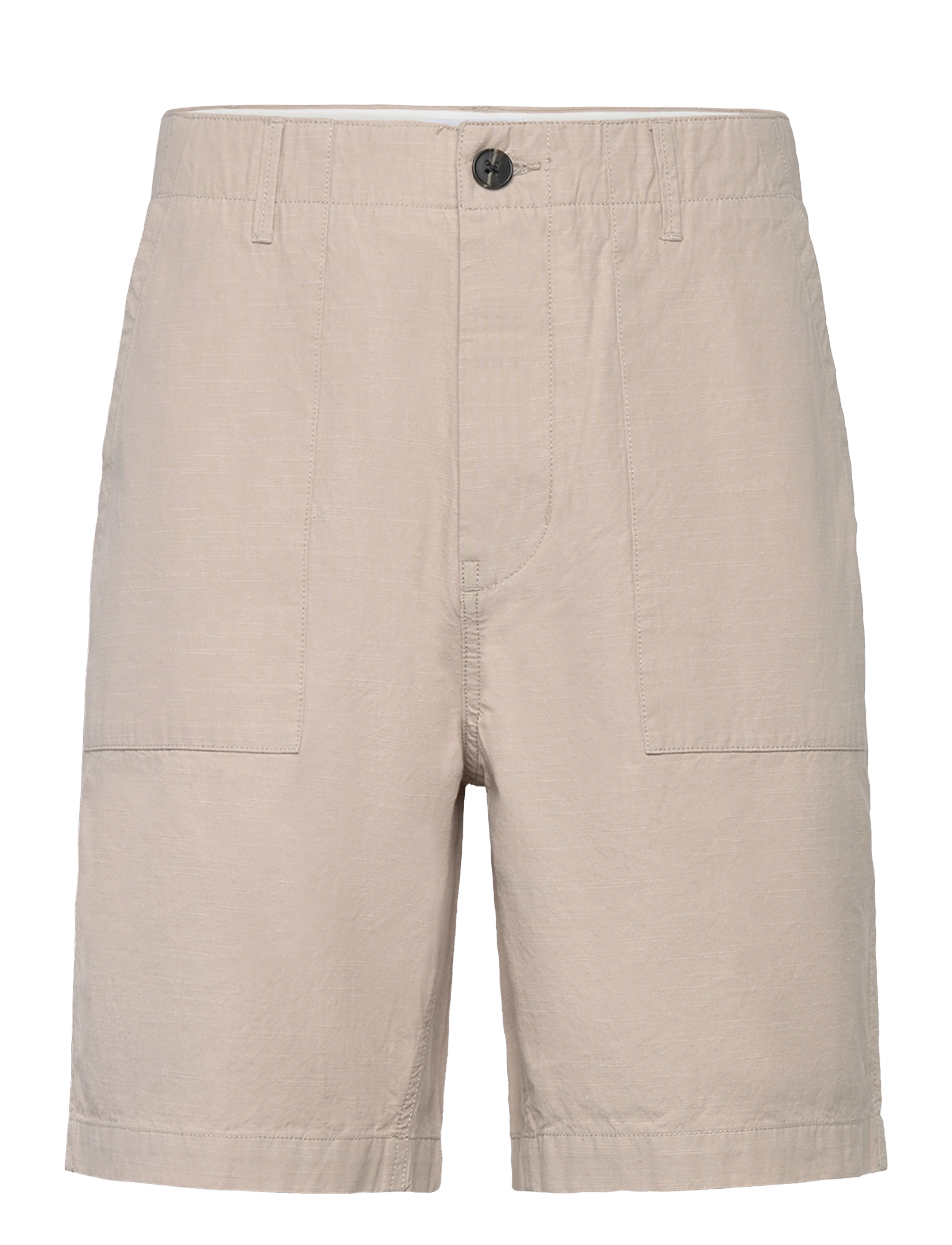 Knowledge Cotton Apparel FLINT wide slub yarn shorts - GOTS/ - Kleidung - LIGHT FEATHER GRAY / beige