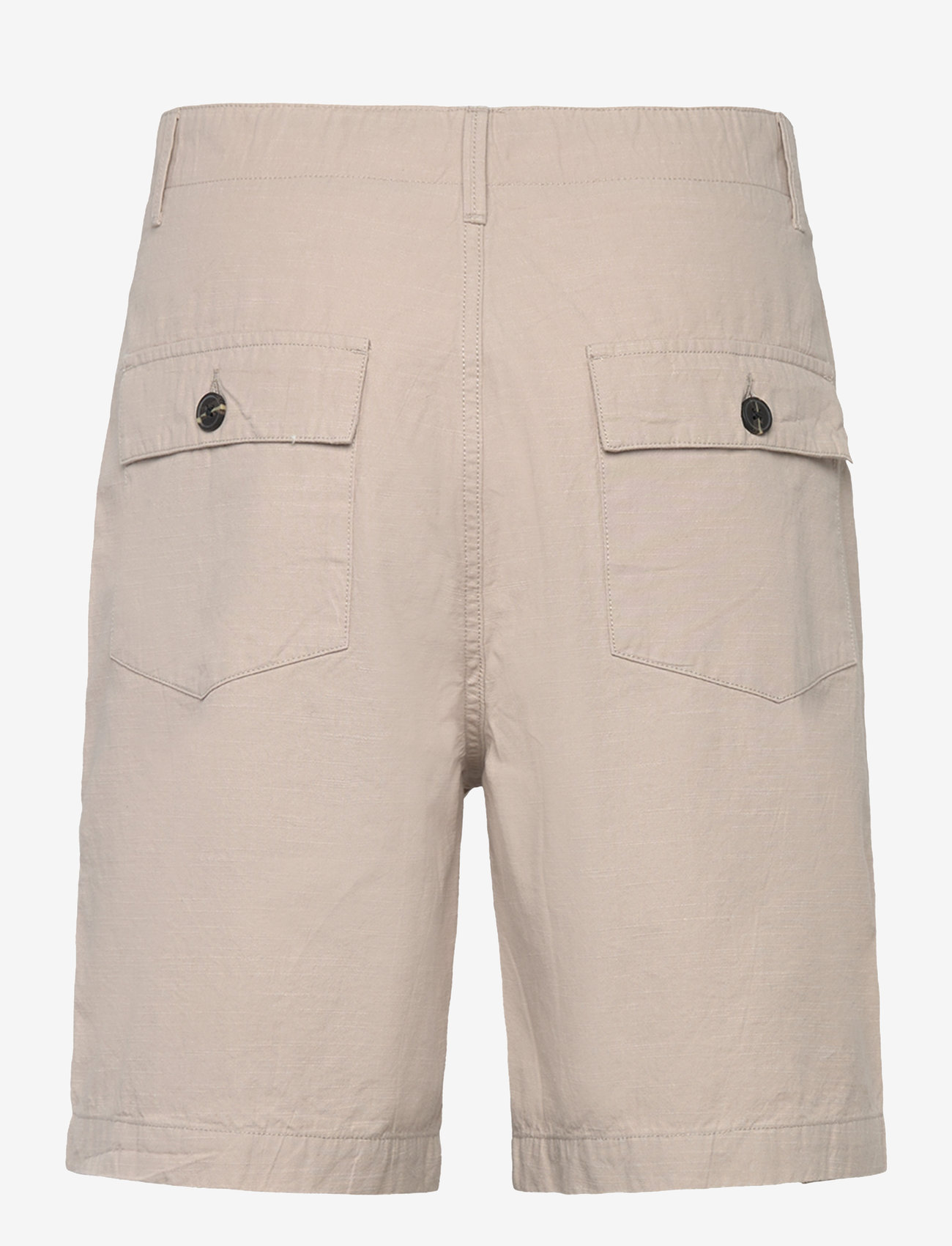 Knowledge Cotton Apparel - FLINT wide slub yarn shorts - GOTS/ - casual shorts - light feather gray - 1