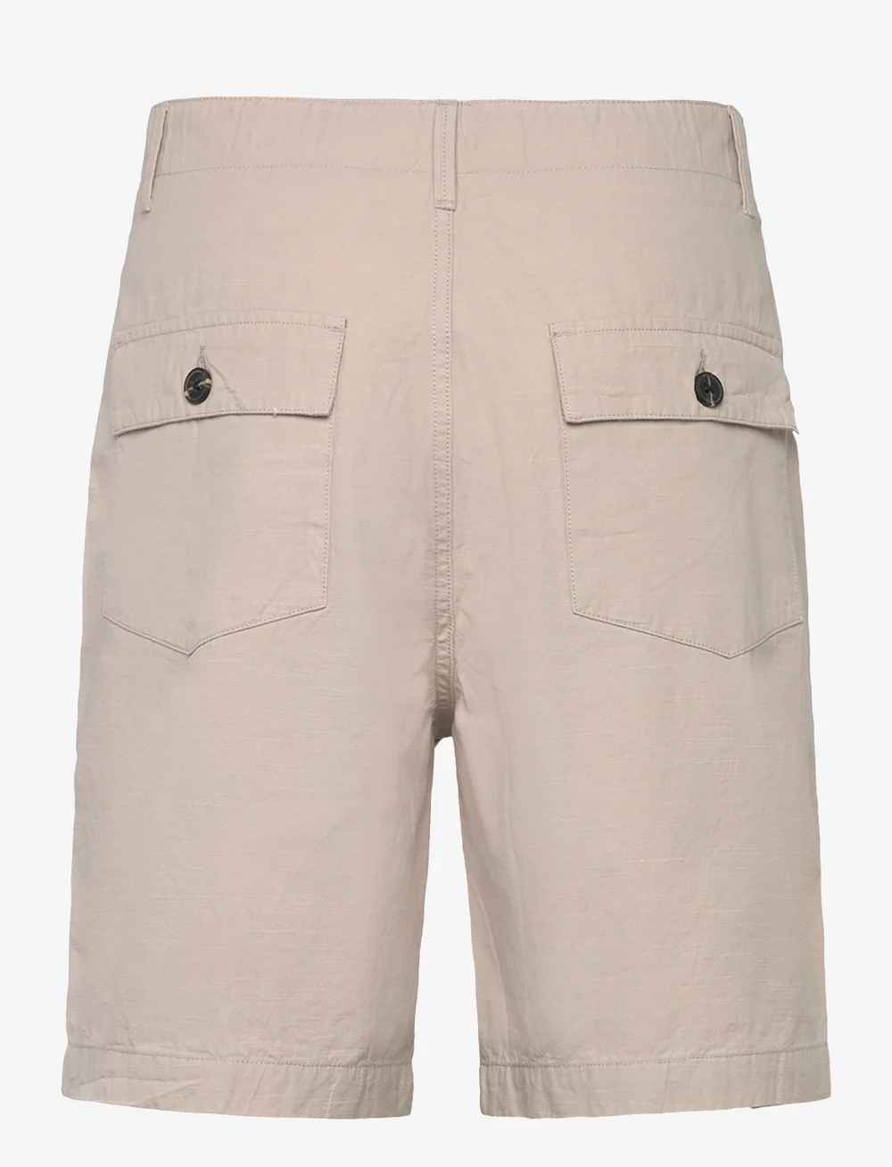 Knowledge Cotton Apparel - FLINT wide slub yarn shorts - GOTS/ - lühikesed vabaajapüksid - light feather gray - 1