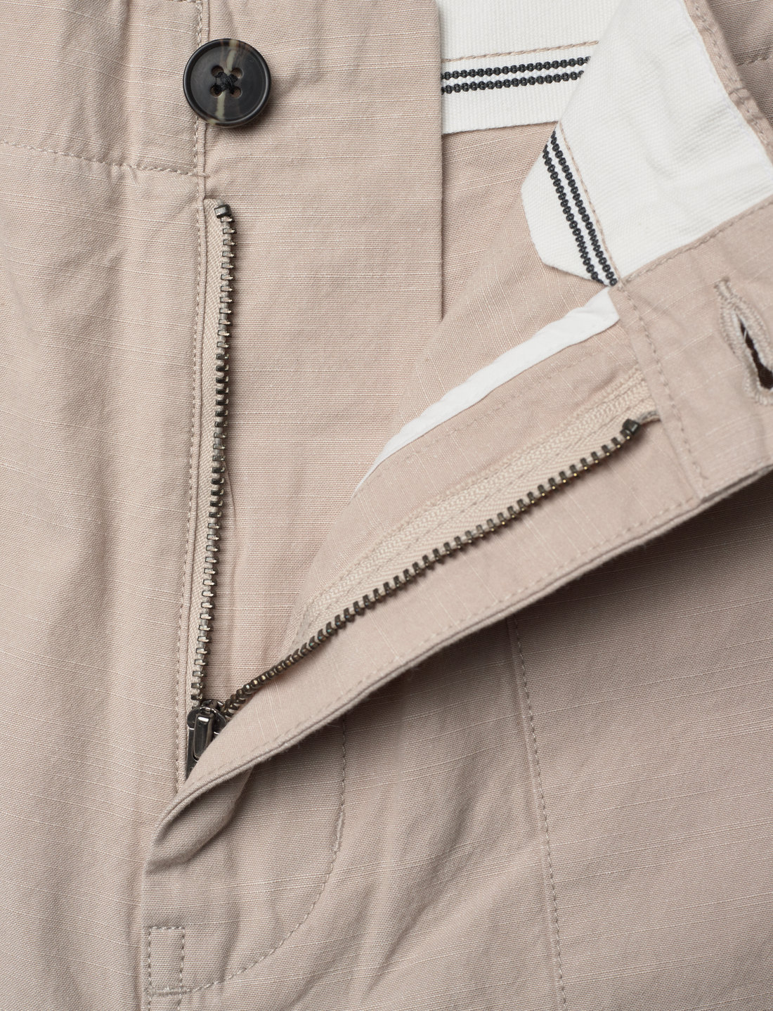 Knowledge Cotton Apparel - FLINT wide slub yarn shorts - GOTS/ - lühikesed vabaajapüksid - light feather gray - 3