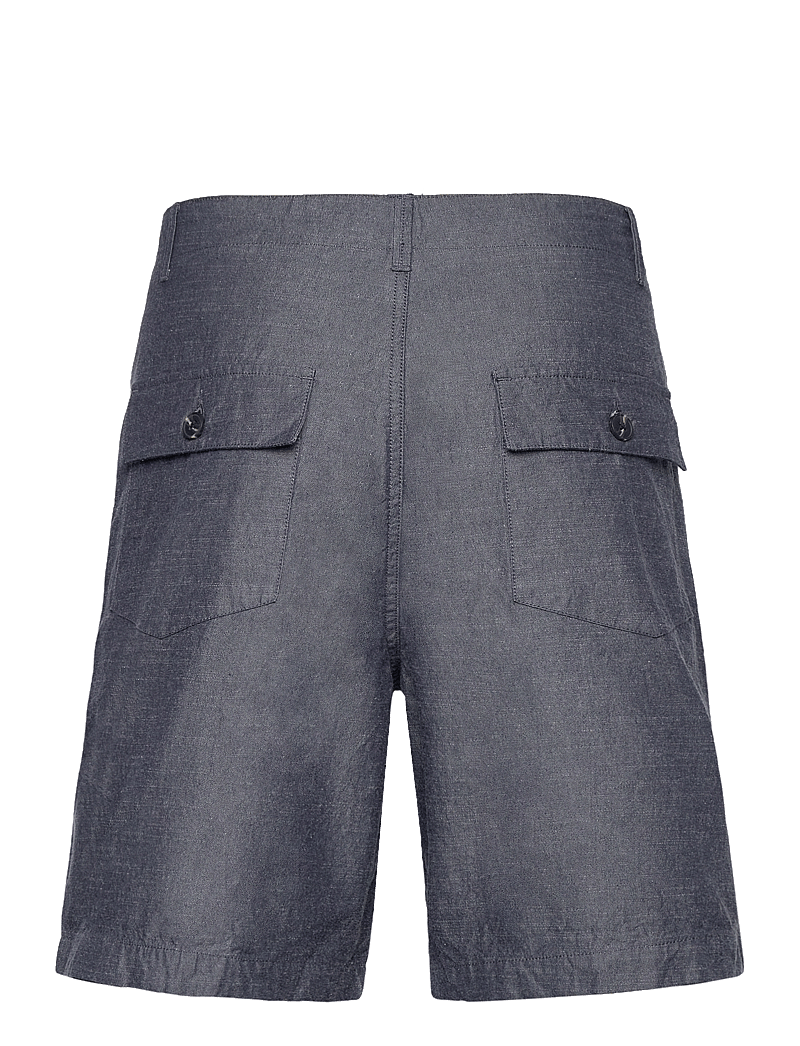 Knowledge Cotton Apparel - FLINT wide slub yarn shorts - GOTS/ - casual shorts - night sky - 1