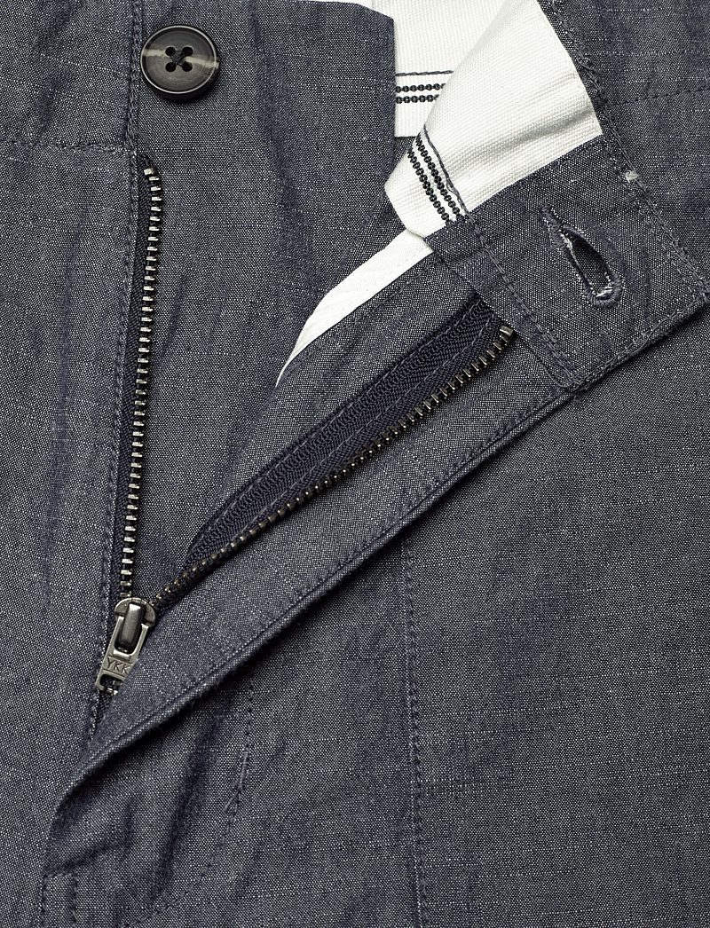 Knowledge Cotton Apparel - FLINT wide slub yarn shorts - GOTS/ - casual shorts - night sky - 3