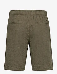 Knowledge Cotton Apparel - FIG loose Linen look shorts - GOTS/ - ikdienas šorti - burned olive - 1