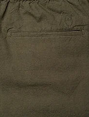 Knowledge Cotton Apparel - FIG loose Linen look shorts - GOTS/ - rennot shortsit - burned olive - 4