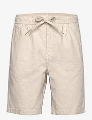 Knowledge Cotton Apparel - FIG loose Linen look shorts - GOTS/ - kasdienio stiliaus šortai - light feather gray - 0