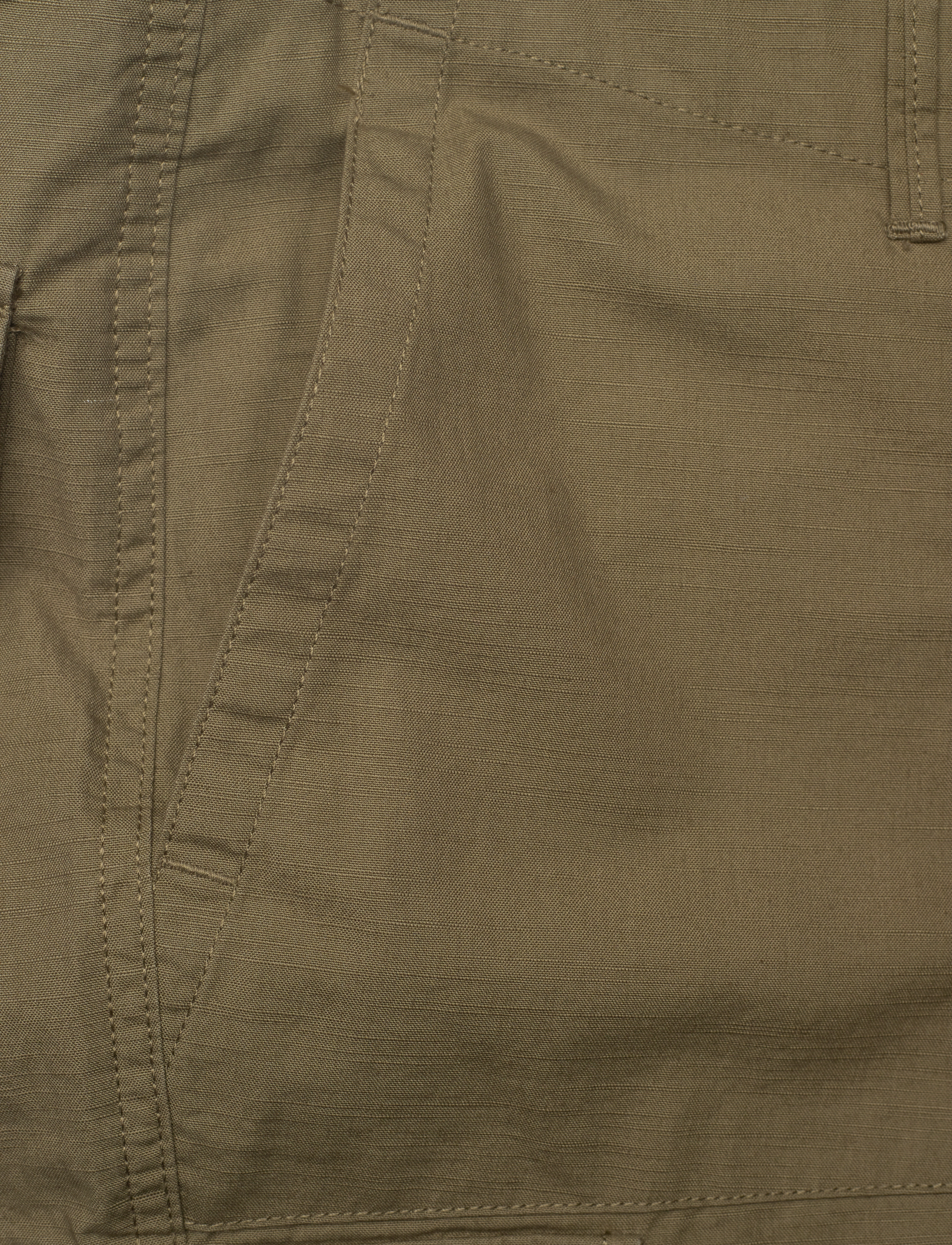 Knowledge Cotton Apparel - FLINT wide slub yarn shorts - GOTS/ - cargo shorts - burned olive - 2