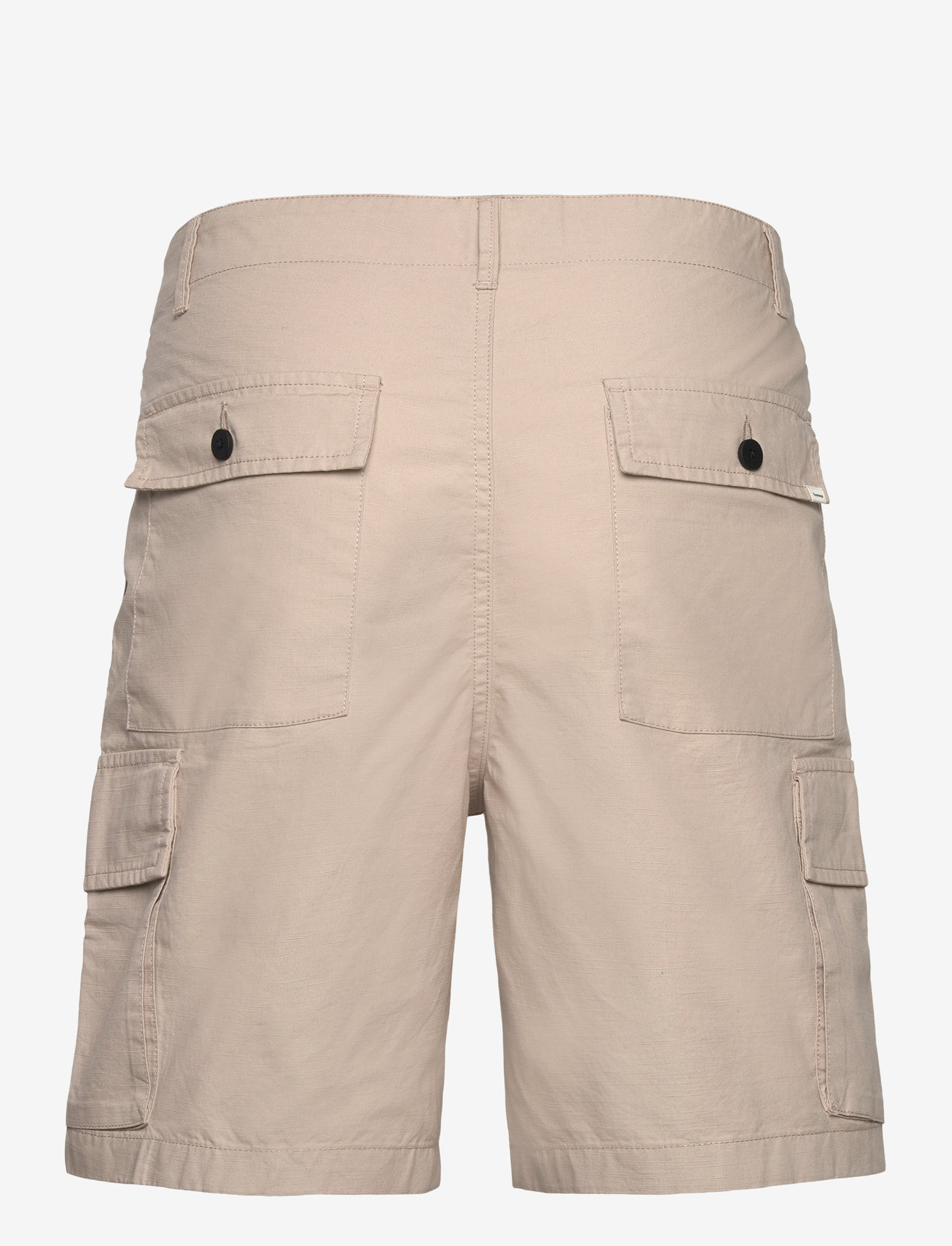 Knowledge Cotton Apparel - FLINT wide slub yarn shorts - GOTS/ - cargo shorts - light feather gray - 1
