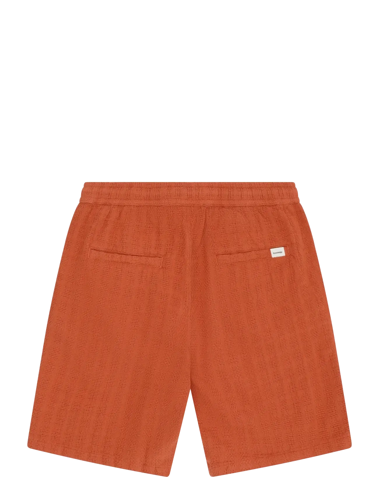 Knowledge Cotton Apparel - Fig loose structure shorts - casual shorts - burnt brick - 2
