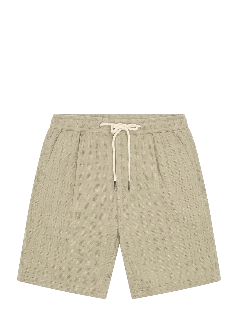 Knowledge Cotton Apparel - Fig loose structure shorts - casual shorts - twill - 0