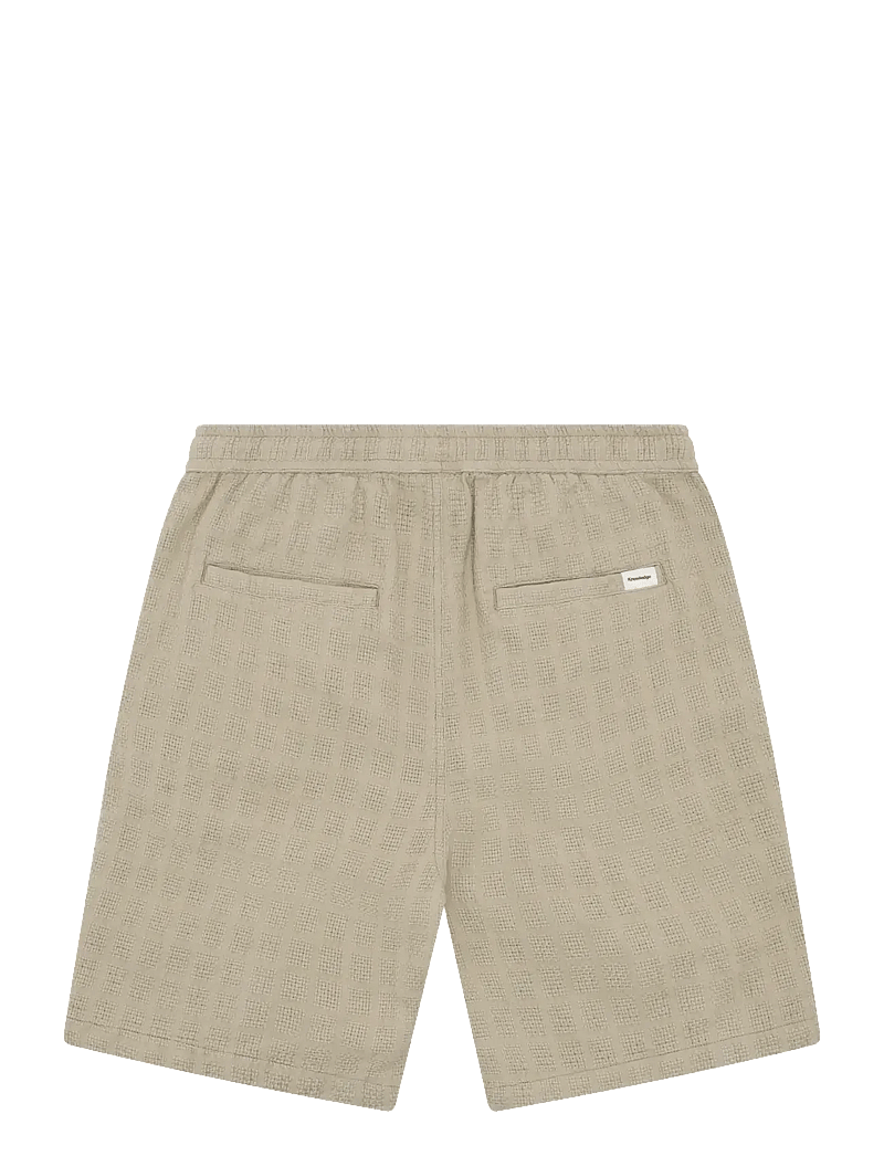 Knowledge Cotton Apparel - Fig loose structure shorts - casual shorts - twill - 1