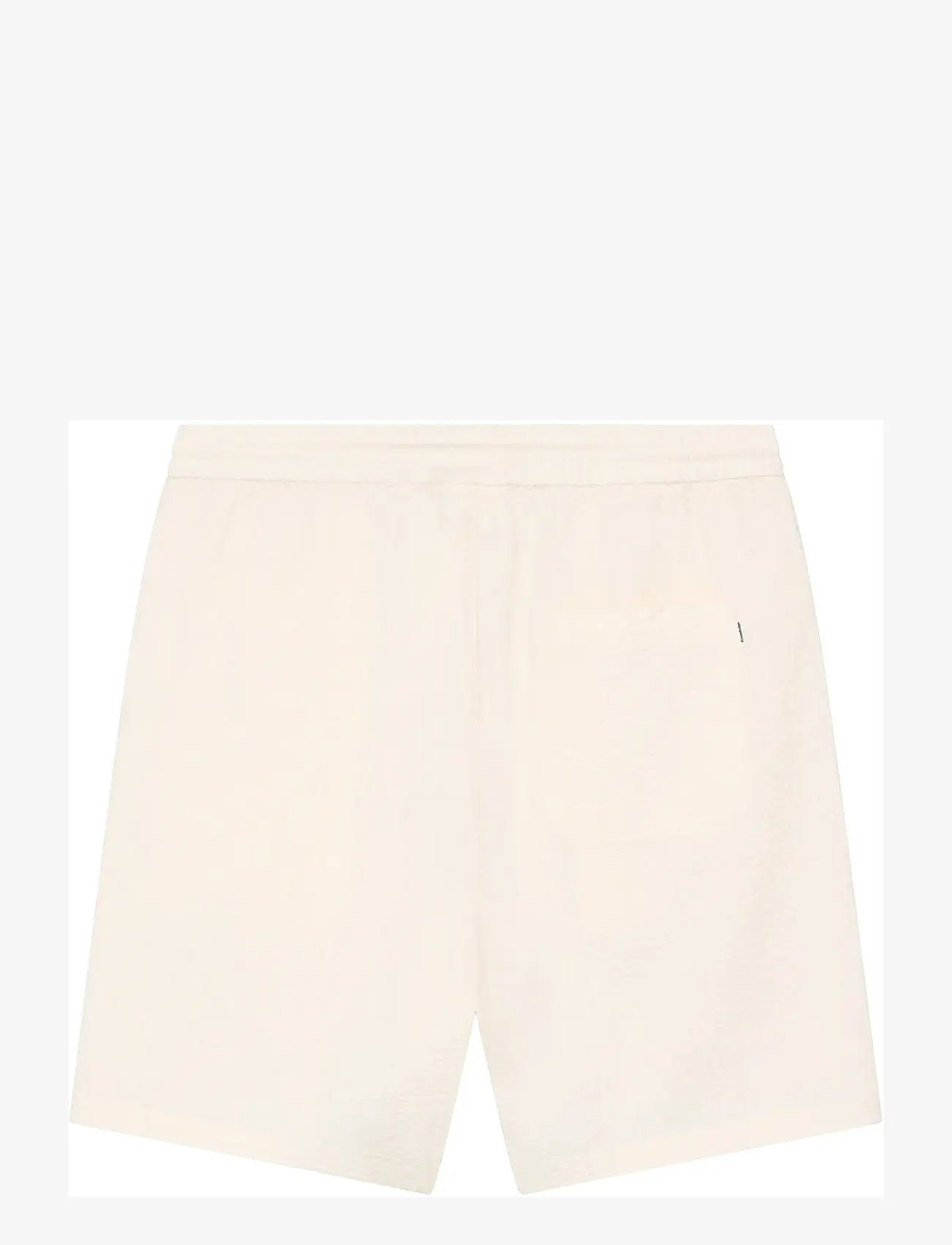 Knowledge Cotton Apparel - Fig loose seersucker shorts - casual shorts - egret - 2