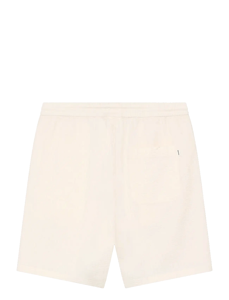 Knowledge Cotton Apparel - Fig loose seersucker shorts - casual shorts - egret - 2