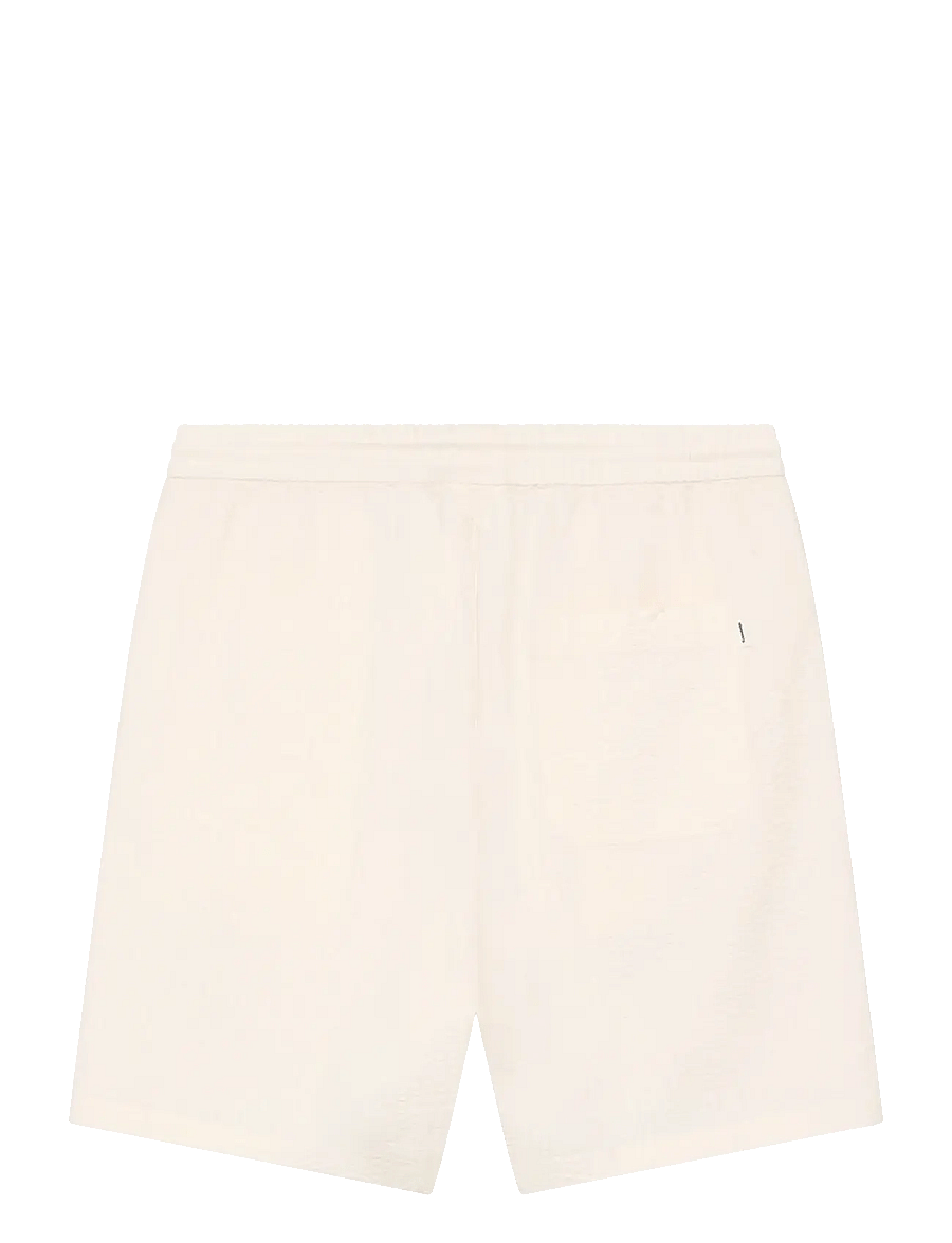 Knowledge Cotton Apparel - Fig loose seersucker shorts - casual shorts - egret - 2