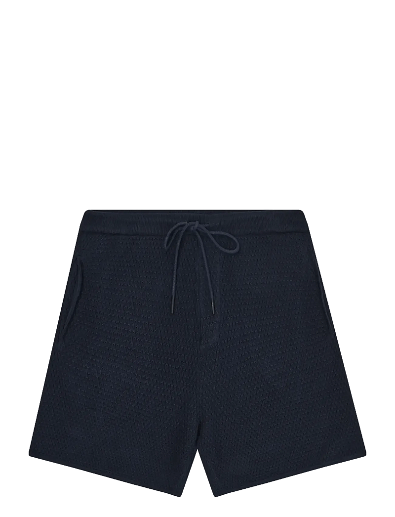 Knowledge Cotton Apparel - Loose knit shorts - lühikesed vabaajapüksid - night sky - 0